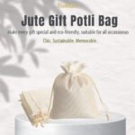 TivMart White Jute Linen Return Gift Pouches 1