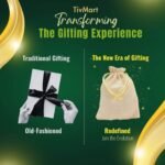 TivMart White Jute Linen Return Gift Pouches 2