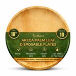 10 inch round Areca plates
