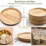 12 inch Round Areca Plates - v0