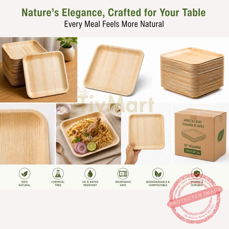 Areca Palm Leaf Plate Disposable v5