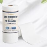 Microfiber Cleaning Cloth Roll - White 1