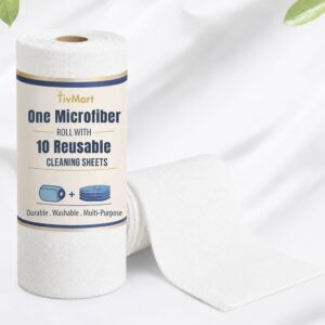 Microfiber Cleaning Cloth Roll - White 1